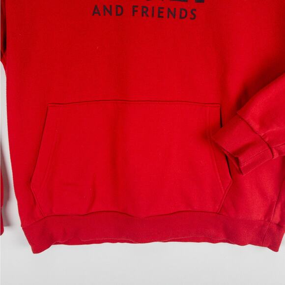 Mickey Mouse And Friends Pullover Men's Large Hoodie Red Logo Graphics Disney - Picture 6 of 10